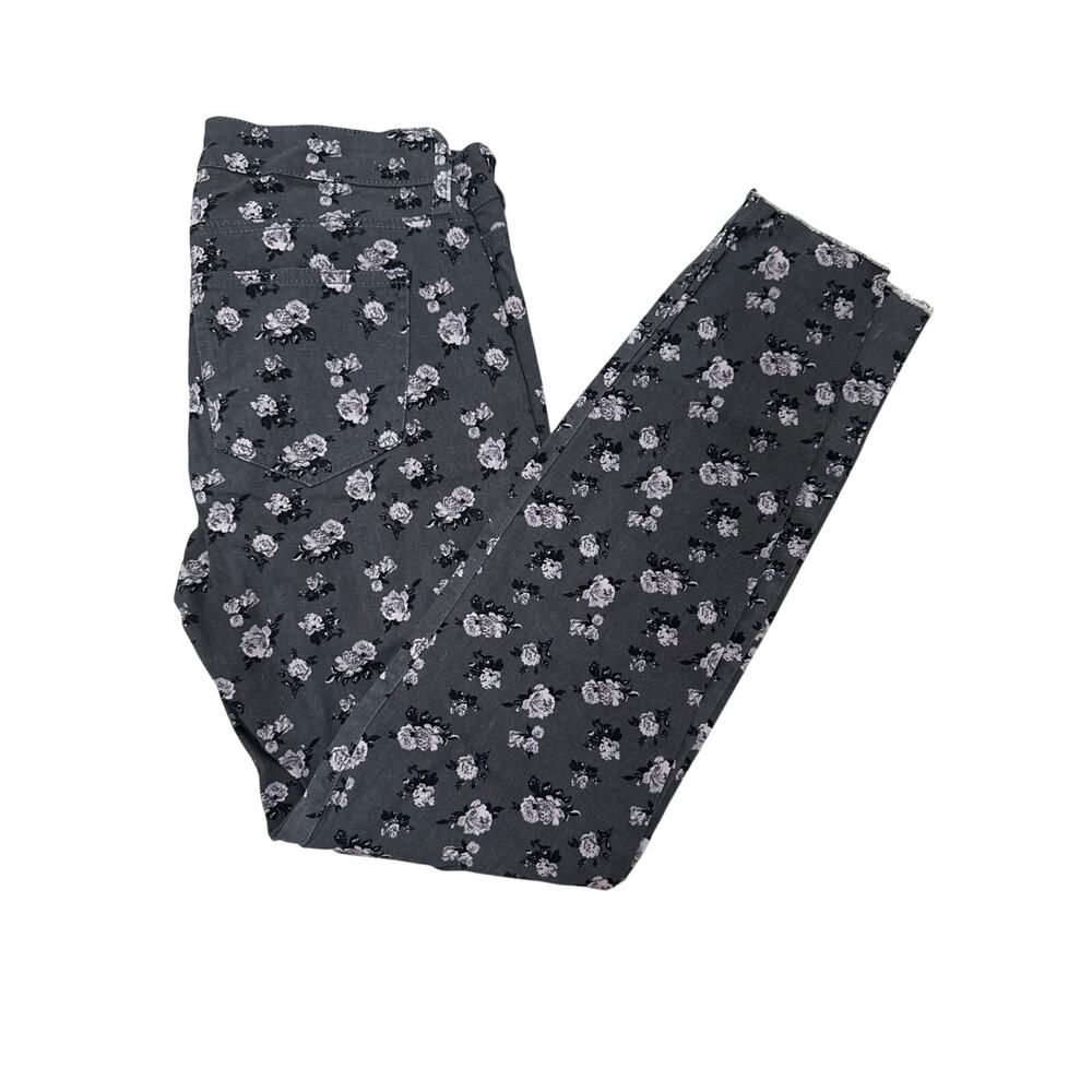 Floral bongo Y2K skinny jeans size 7 Junior’s